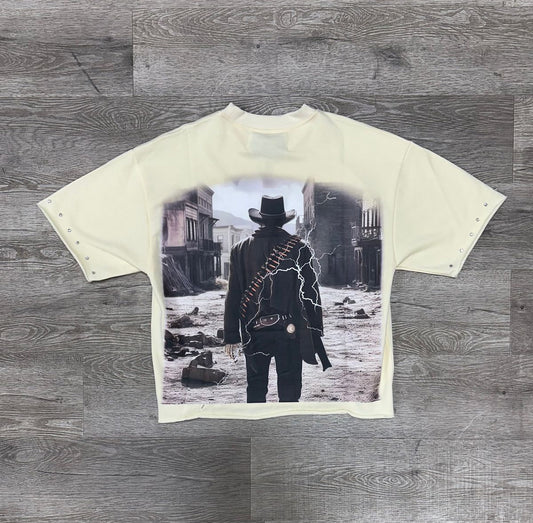 "WILD" F-TERRY CROPPED T-SHIRT (T1245)