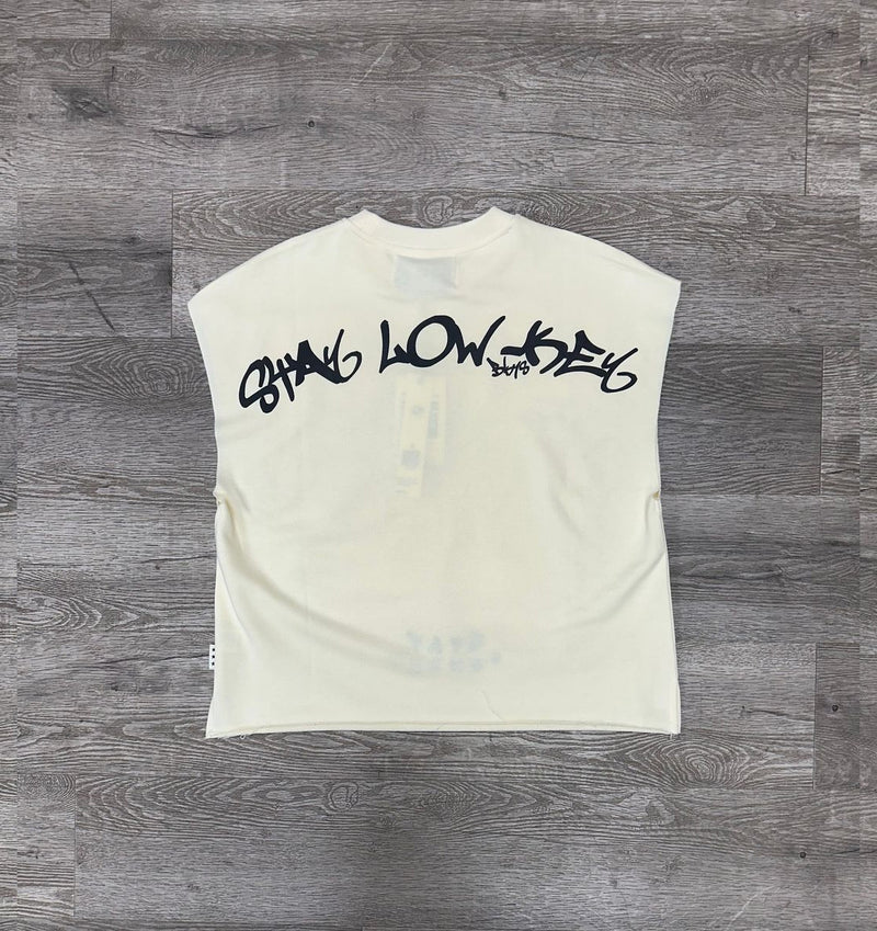 "LOW KEY" F-TERRY MUSCLE TEE (MT1281)