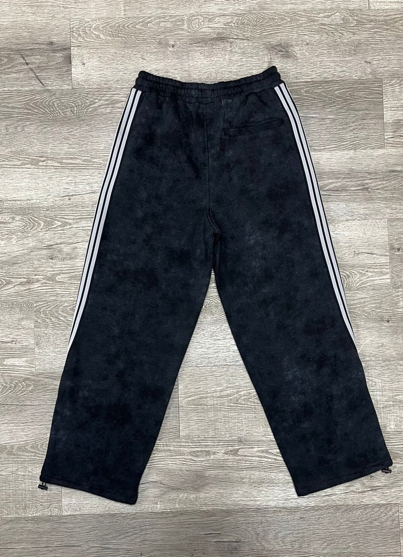 FLEECE STRIPED BAGGY PANTS (P1231)